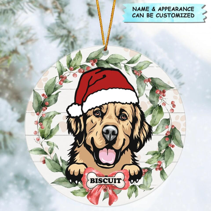 Personalized Mica Ornament - Gift For Dog Lover - First Christmas