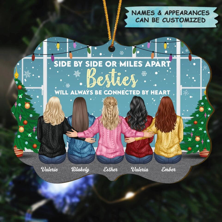 Personalized Wood Ornament - Gift For Bestie - Besties I Will Be There For You