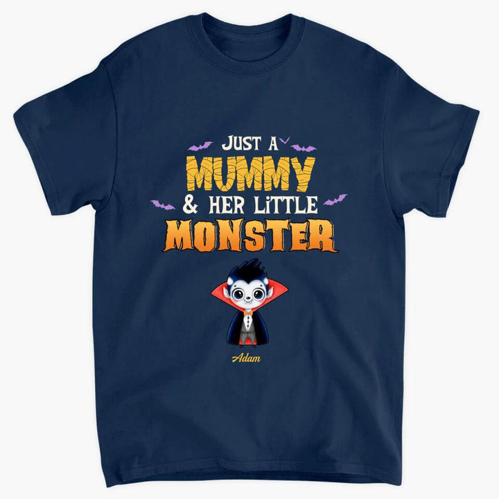 Personalized T-shirt - Gift For Mom - Just A Mommy With Her Little Monsters