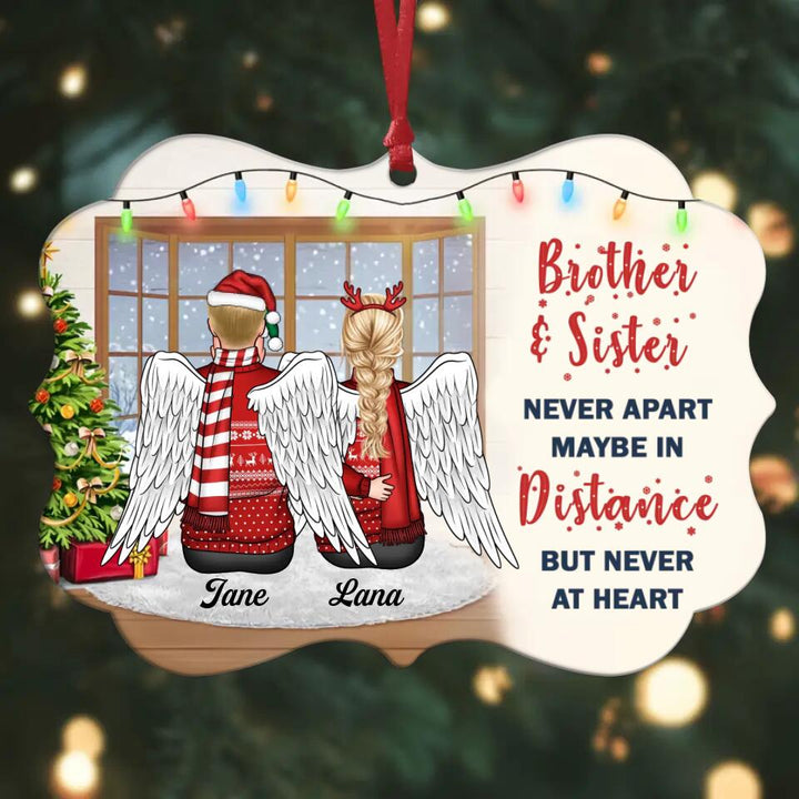 Personalized Aluminium Ornament - Gift For Sibling - Life Is Better With Brothers & Sisters