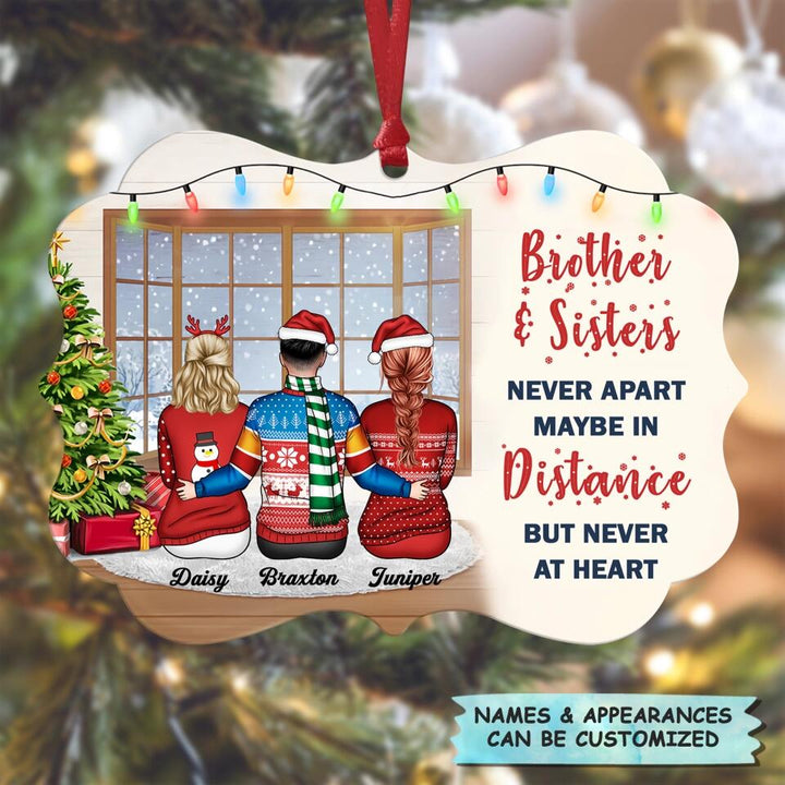 Personalized Aluminium Ornament - Gift For Sibling - Life Is Better With Brothers & Sisters