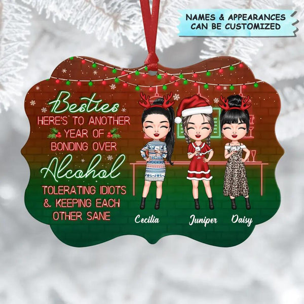 Personalized Aluminium Ornament Gift For Friend Here's To Another