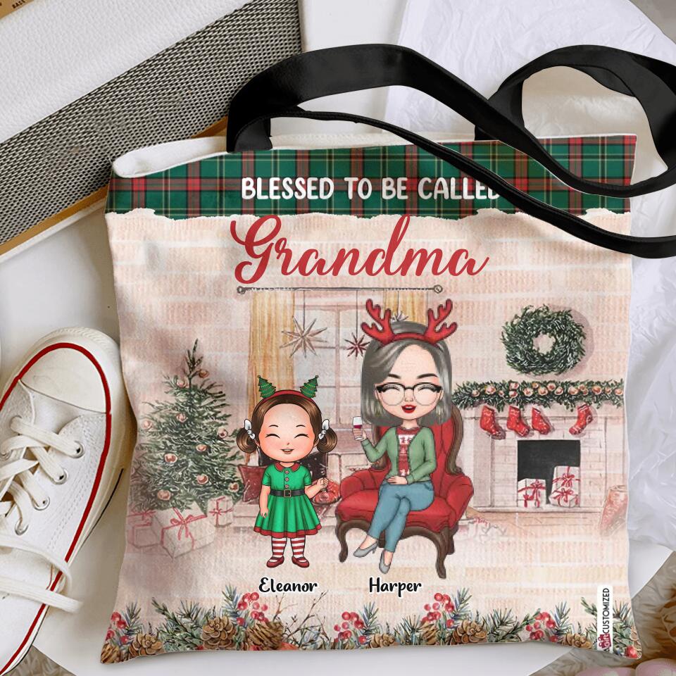 Personalized Tote Bag - Gift For Grandma - Blessed To Be Called Nana