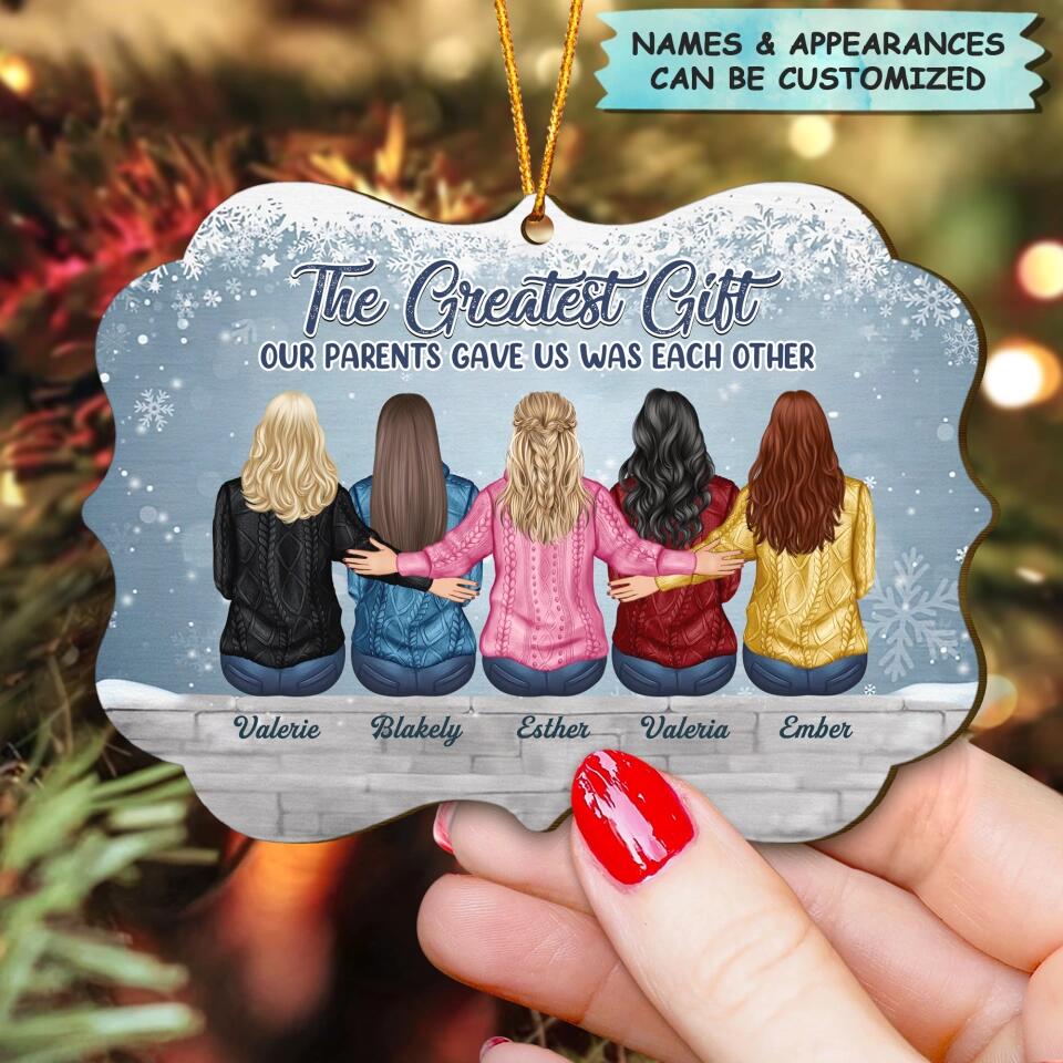 Personalized Wood Ornament - Gift For Family Member - The Greatest Gift