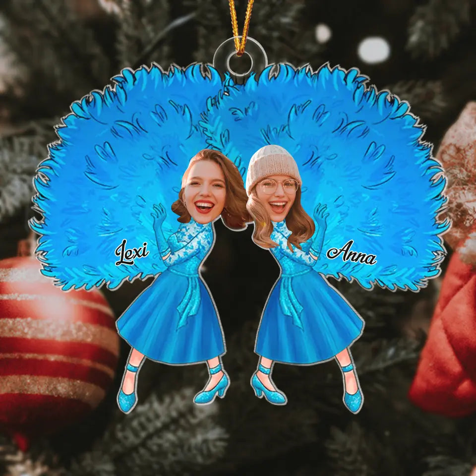 Personalized Photo Mica Ornament - Gift For Friend - We Are More Than Best Friends We Are Like A Really Small Gang
