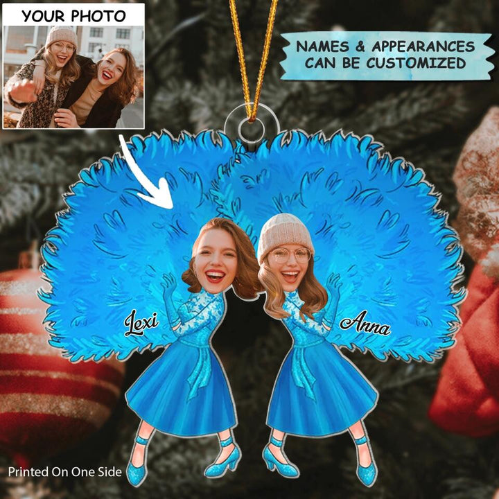 Personalized Photo Mica Ornament - Gift For Friend - We Are More Than Best Friends We Are Like A Really Small Gang