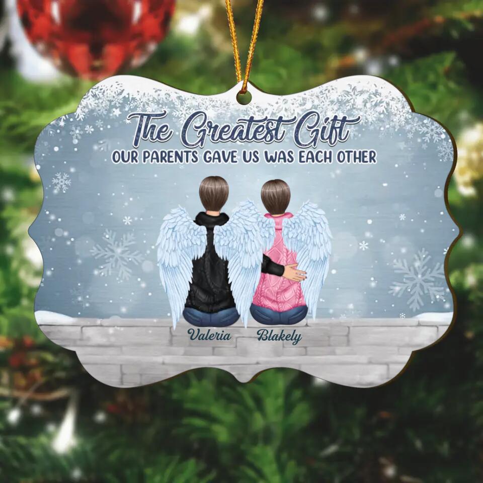 Personalized Wood Ornament - Gift For Family Member - The Greatest Gift