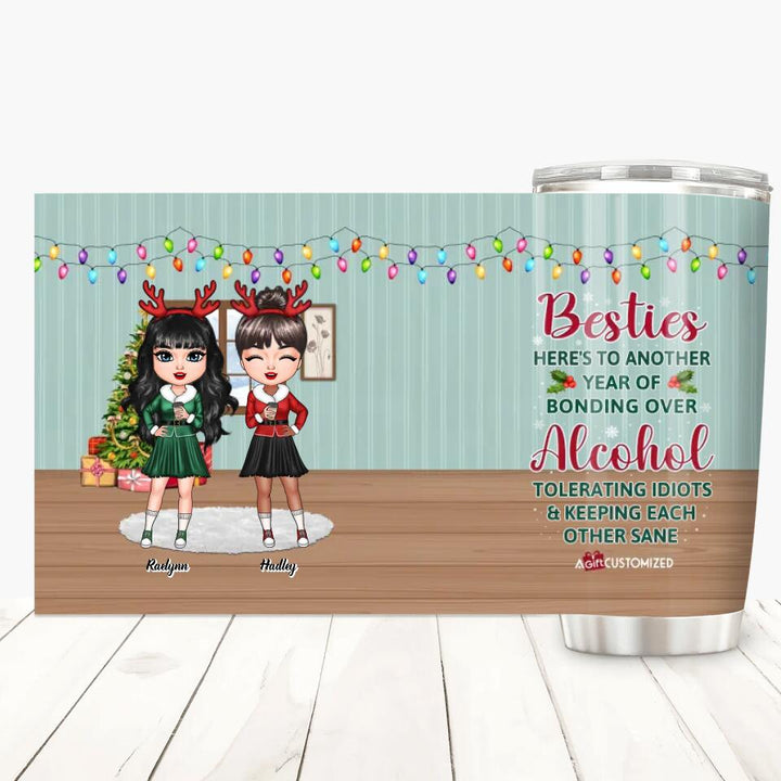 Personalized Tumbler - Gift For Friend - Besties For The Resties