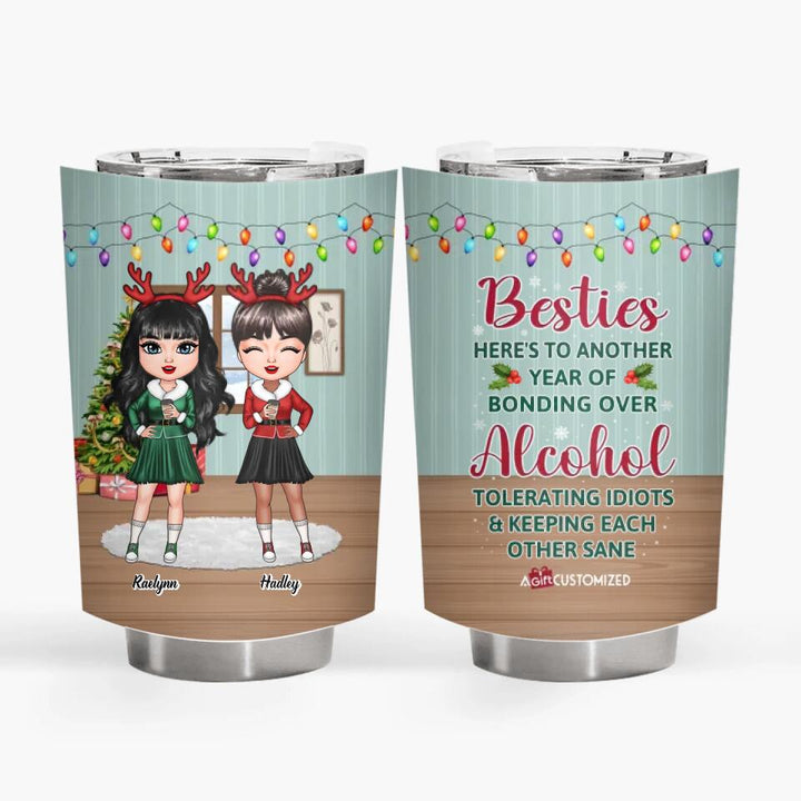 Personalized Tumbler - Gift For Friend - Besties For The Resties