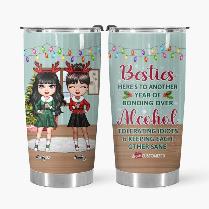 Personalized Tumbler - Gift For Friend - Besties For The Resties