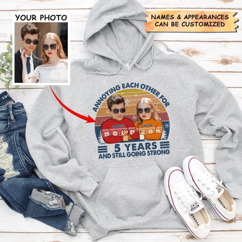 Personalized Hoodie - Gift For Couple - Annoying Each Other And Still Going Strong