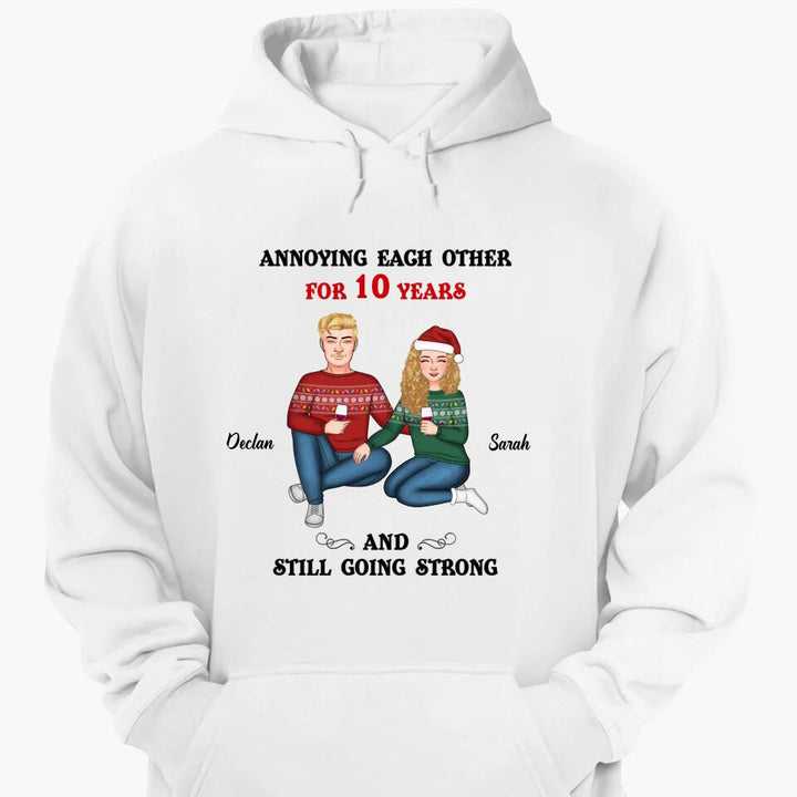 Personalized Hoodie - Gift For Couple - Annoying Each Other ARND005