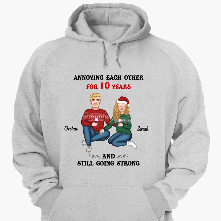 Personalized Hoodie - Gift For Couple - Annoying Each Other ARND005