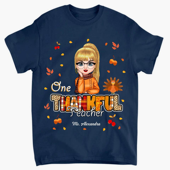 Personalized T-shirt - Gift For Teacher - One Thankful Teacher ARND0014