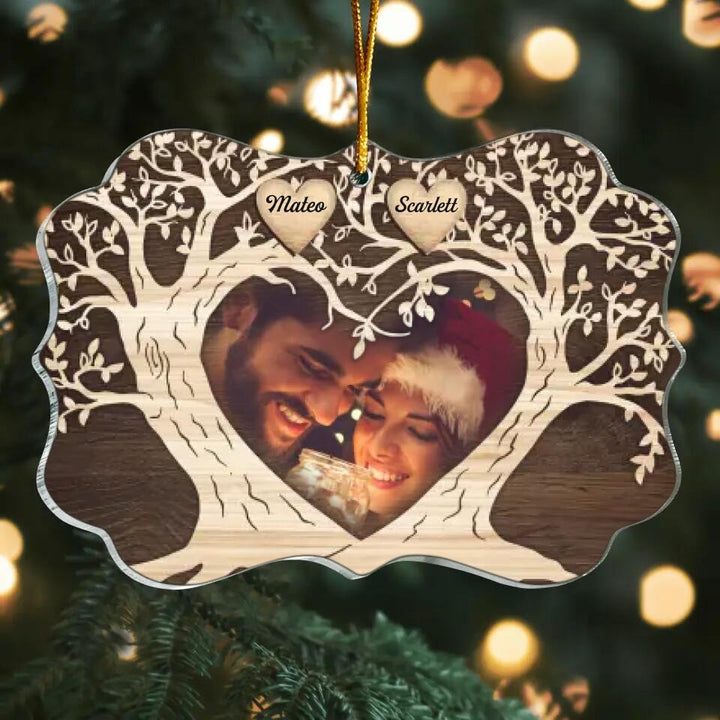 Personalized Photo Mica Ornament - Gift For Family - My Family ARND036