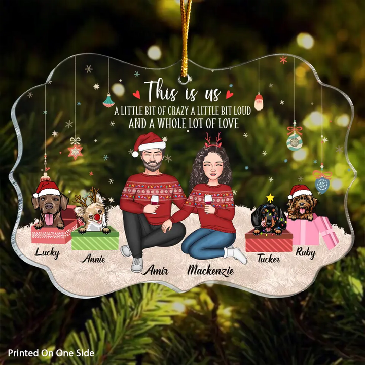 Personalized Mica Ornament - Gift For Dog Lover - This Is Us ARND005