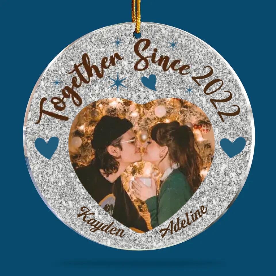 Personalized Photo Mica Ornament - Gift For Couple - Together Since ARND037