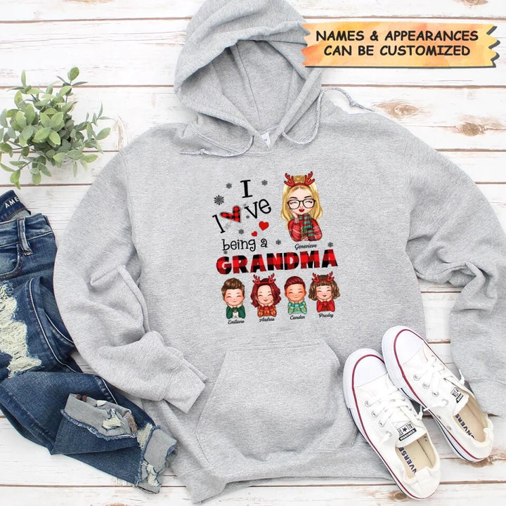 Personalized T-shirt - Gift For Grandma - I Love Being A Grandma ARND0014