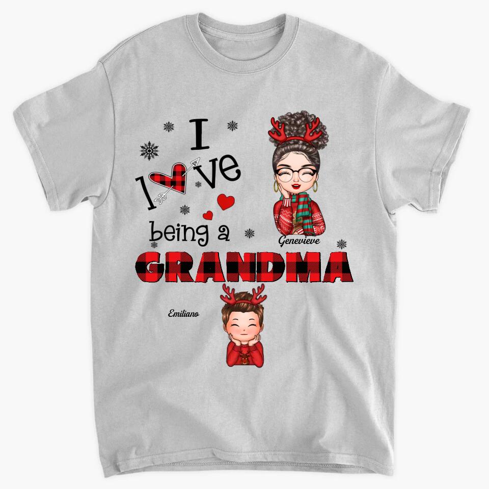 Personalized T-shirt - Gift For Grandma - I Love Being A Grandma ARND0014