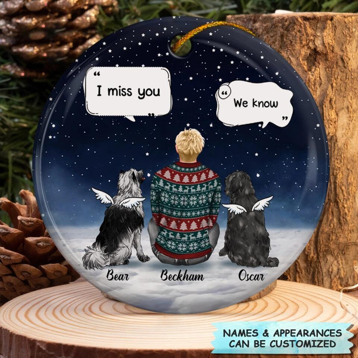 Personalized Ceramic Ornament - Gift For Pet Lover - Memorial Pet ARND037
