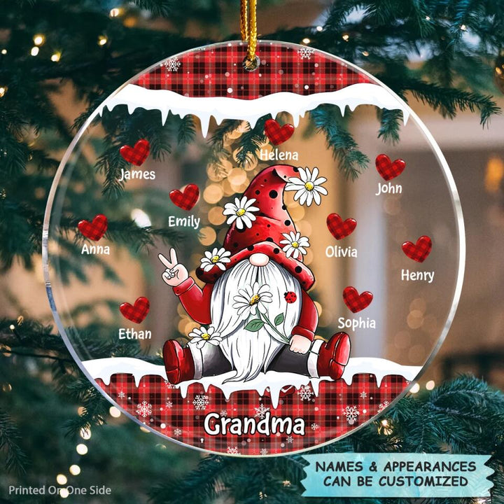Personalized Mica Ornament - Gift For Grandma - I Love Being A Grandma ARND0014