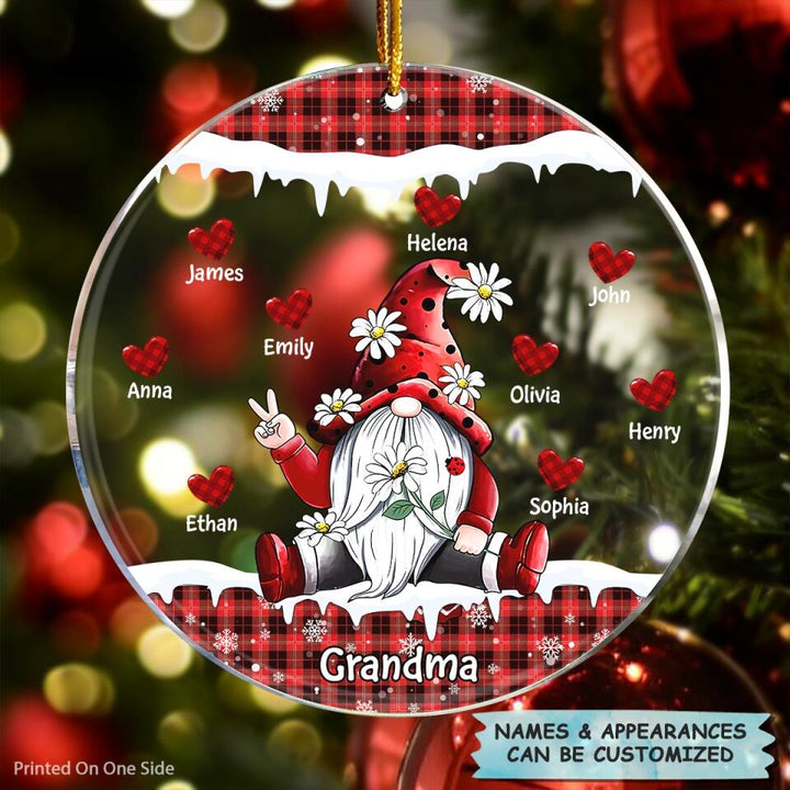 Personalized Mica Ornament - Gift For Grandma - I Love Being A Grandma ARND0014