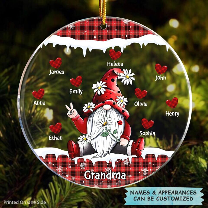 Personalized Mica Ornament - Gift For Grandma - I Love Being A Grandma ARND0014