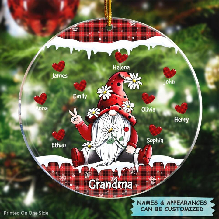 Personalized Mica Ornament - Gift For Grandma - I Love Being A Grandma ARND0014