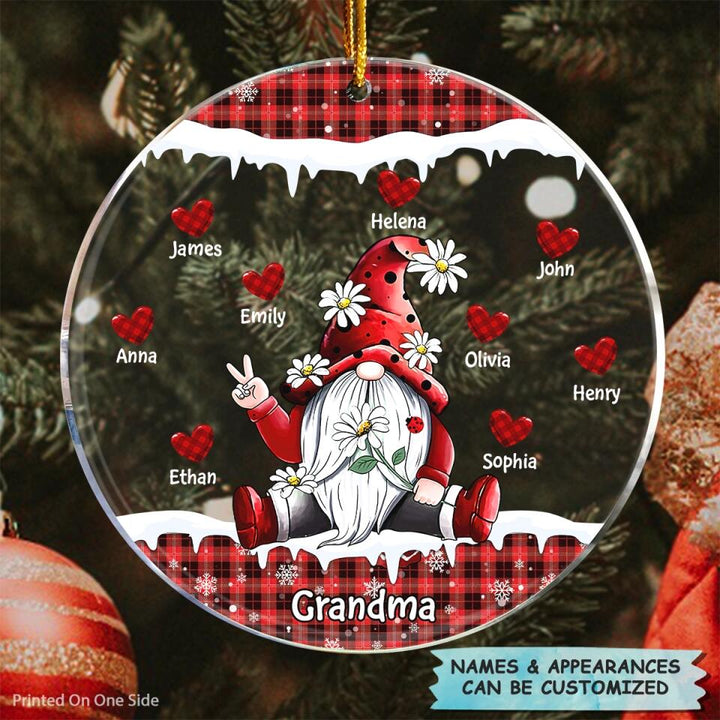 Personalized Mica Ornament - Gift For Grandma - I Love Being A Grandma ARND0014