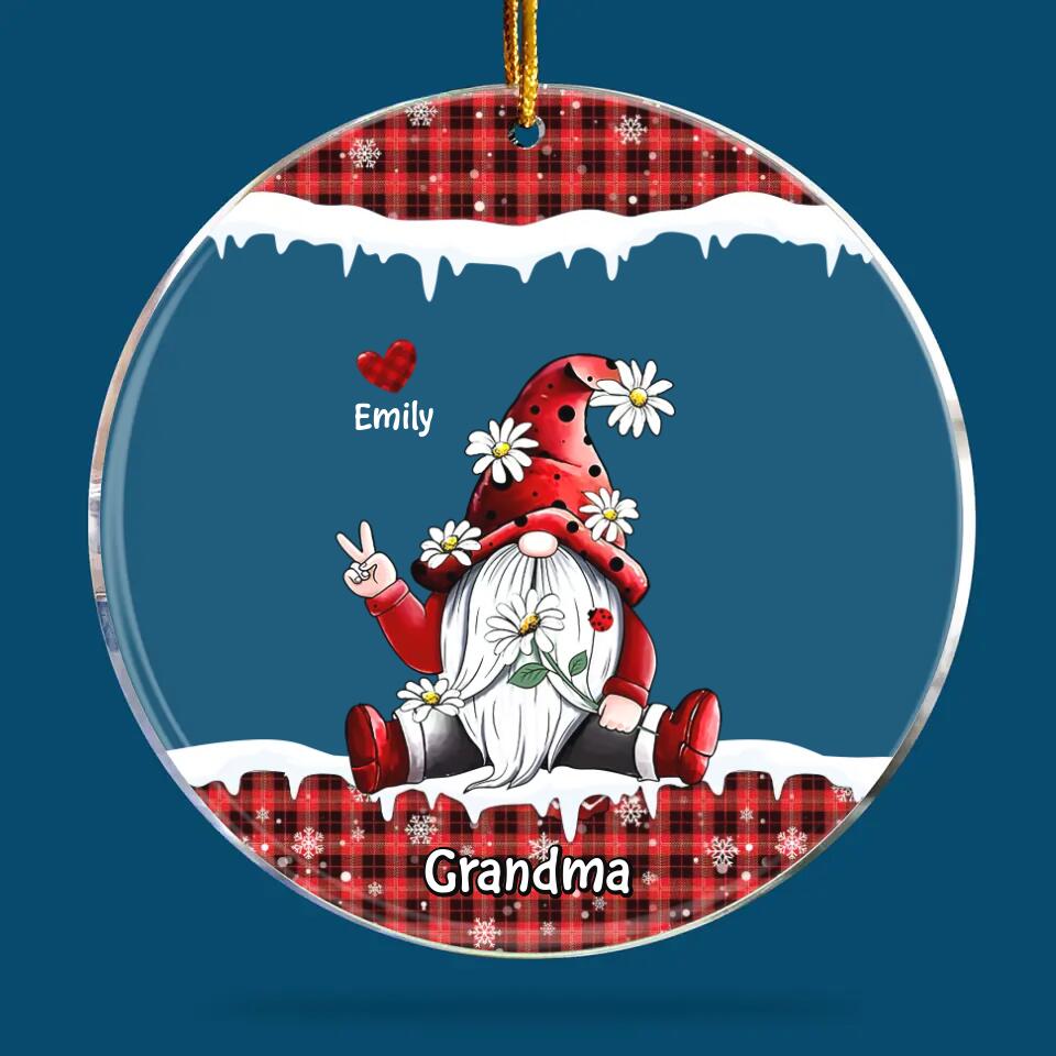 Personalized Mica Ornament - Gift For Grandma - I Love Being A Grandma ARND0014