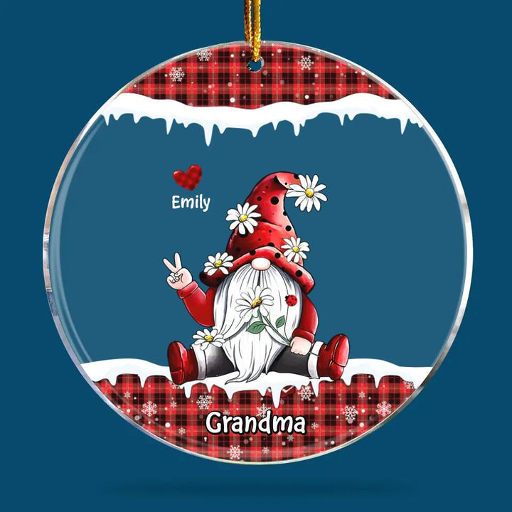Personalized Mica Ornament - Gift For Grandma - I Love Being A Grandma ARND0014