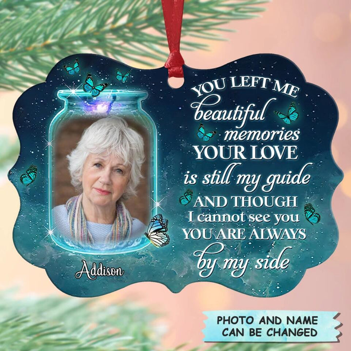 Personalized Photo Aluminium Ornament - Gift For Family Member - You're Always By My Side ARND005