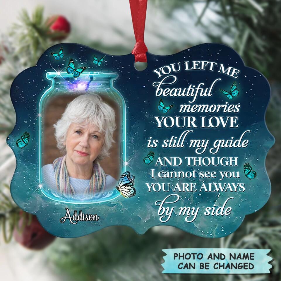 Personalized Photo Aluminium Ornament - Gift For Family Member - You're Always By My Side ARND005