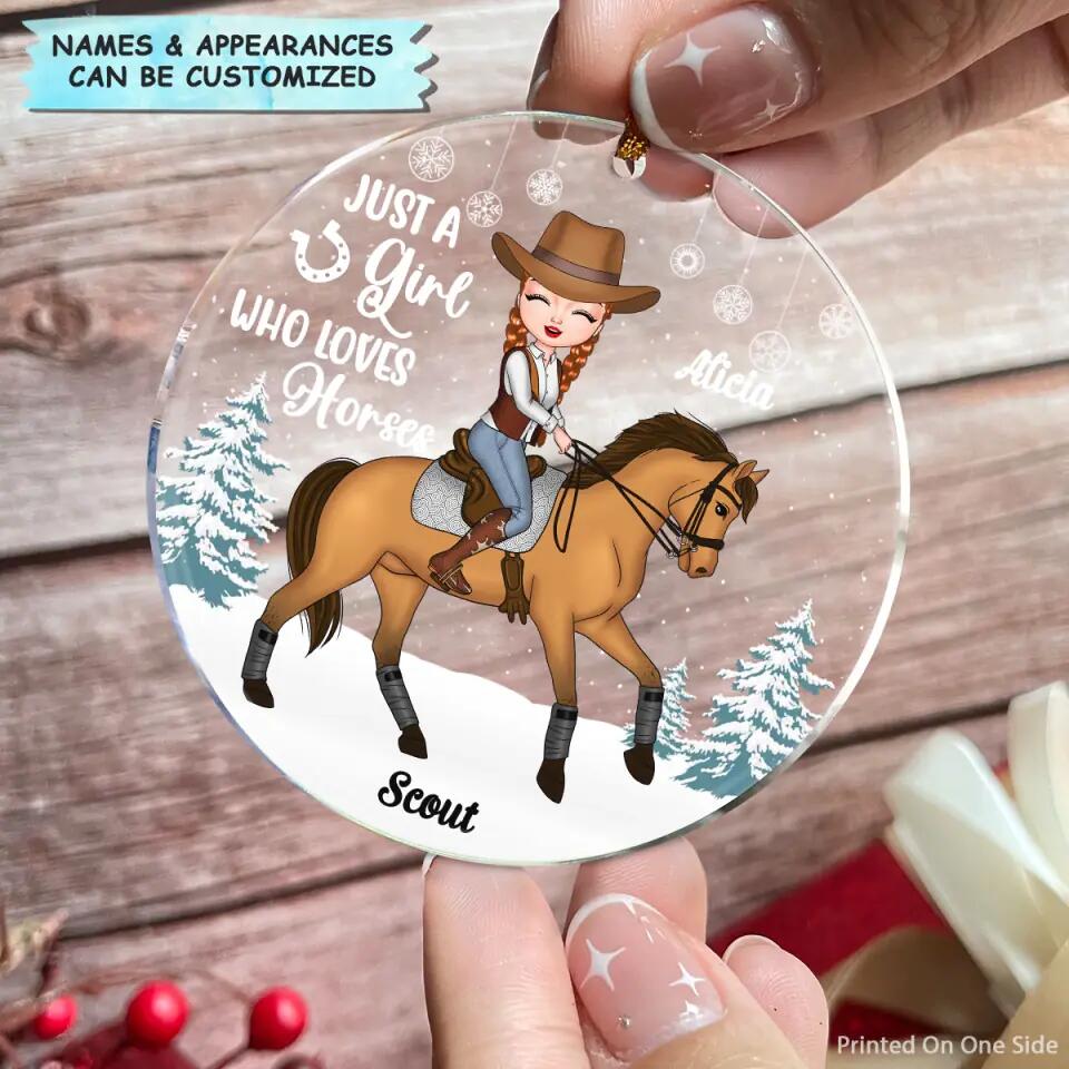 Personalized Mica Ornament - Gift For Horse Lover - Horse Mom ARND0014