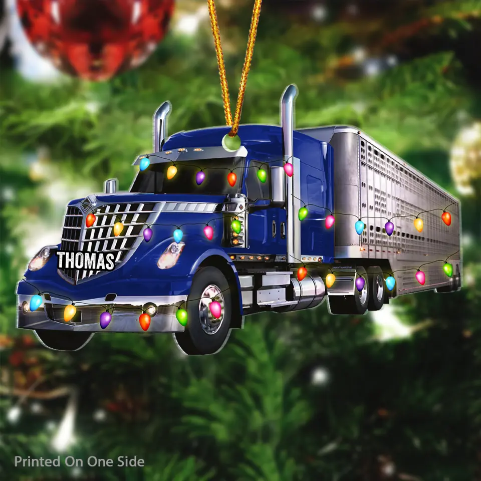 Personalized Trucker Ornaments