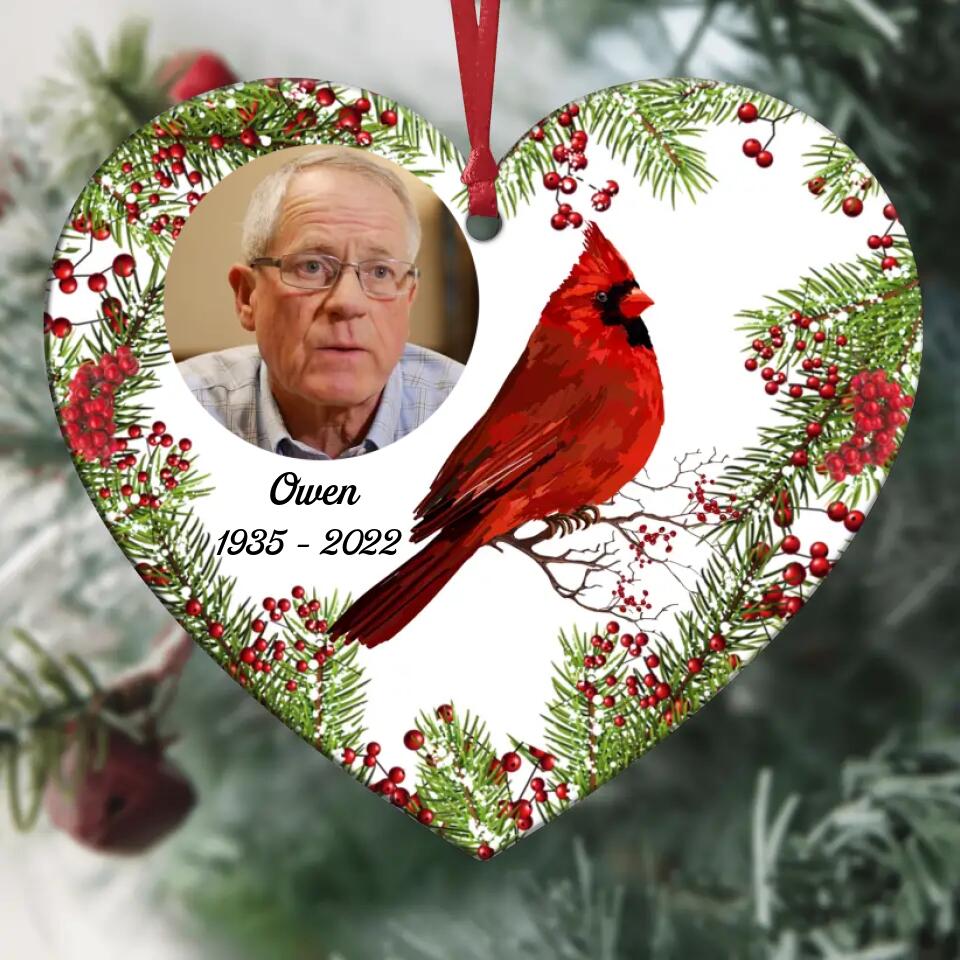 Personalized Aluminium Ornament - Gift For Family Member - Hummingbird Memorial