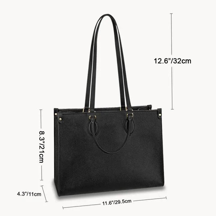 Personalized Leather Bag - Gift For Baking Lover - Floral Baker ARND018
