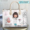 Personalized Leather Bag - Gift For EKG Tech - Being A EKG Tech ARND0014