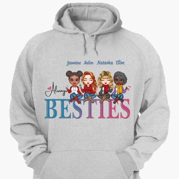 Personalized Hoodie - Gift For Friend - Always Besties ARND0014