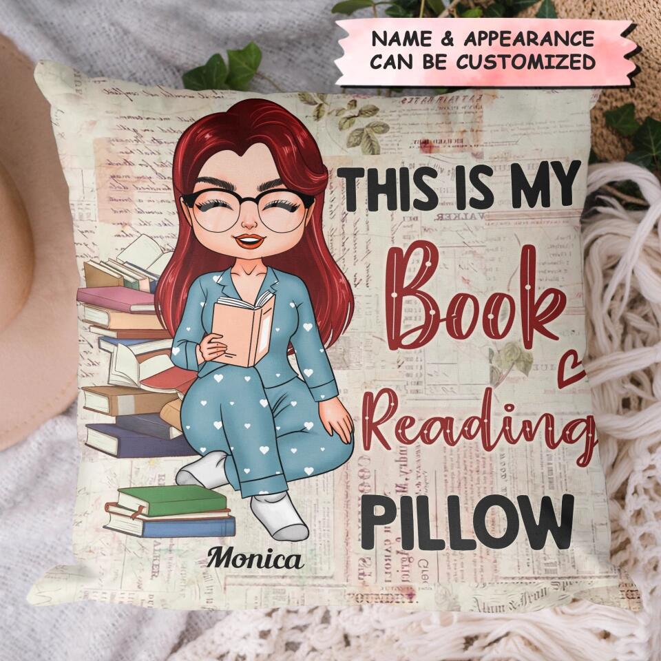 Personalized Pillow Case - Gift For Reading Lover - My Book Reading Pillow ARND0014