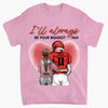 Personalized T-shirt - Gift For Couple - You And Me We Are A Team, American Football Couple ARND037