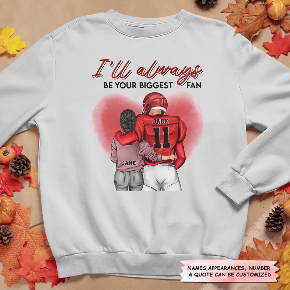 Personalized T-shirt - Gift For Couple - You And Me We Are A Team, American Football Couple ARND037
