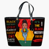 Personalized Leather Bucket Bag - Gift For Black Woman - Black History Month ARND0014