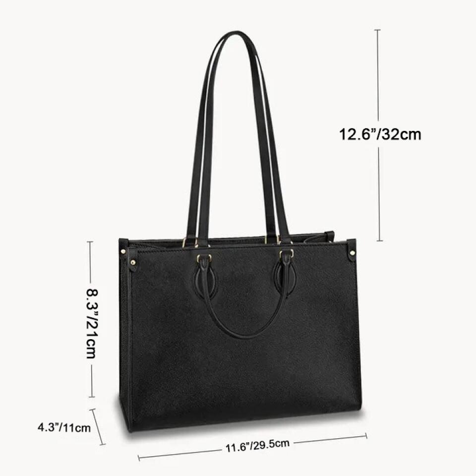 Personalized Leather Bag - Gift For Nurse - Nurse Nutrition Facts ARND0014