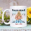 Personalized White Mug - Gift For Couple - Roses Are Red Foxes Are Clever ARND0014