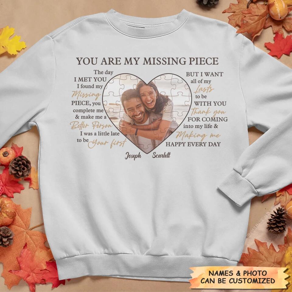 Personalized T-shirt - Gift For Couple - You Are My Missing Piece ARND037