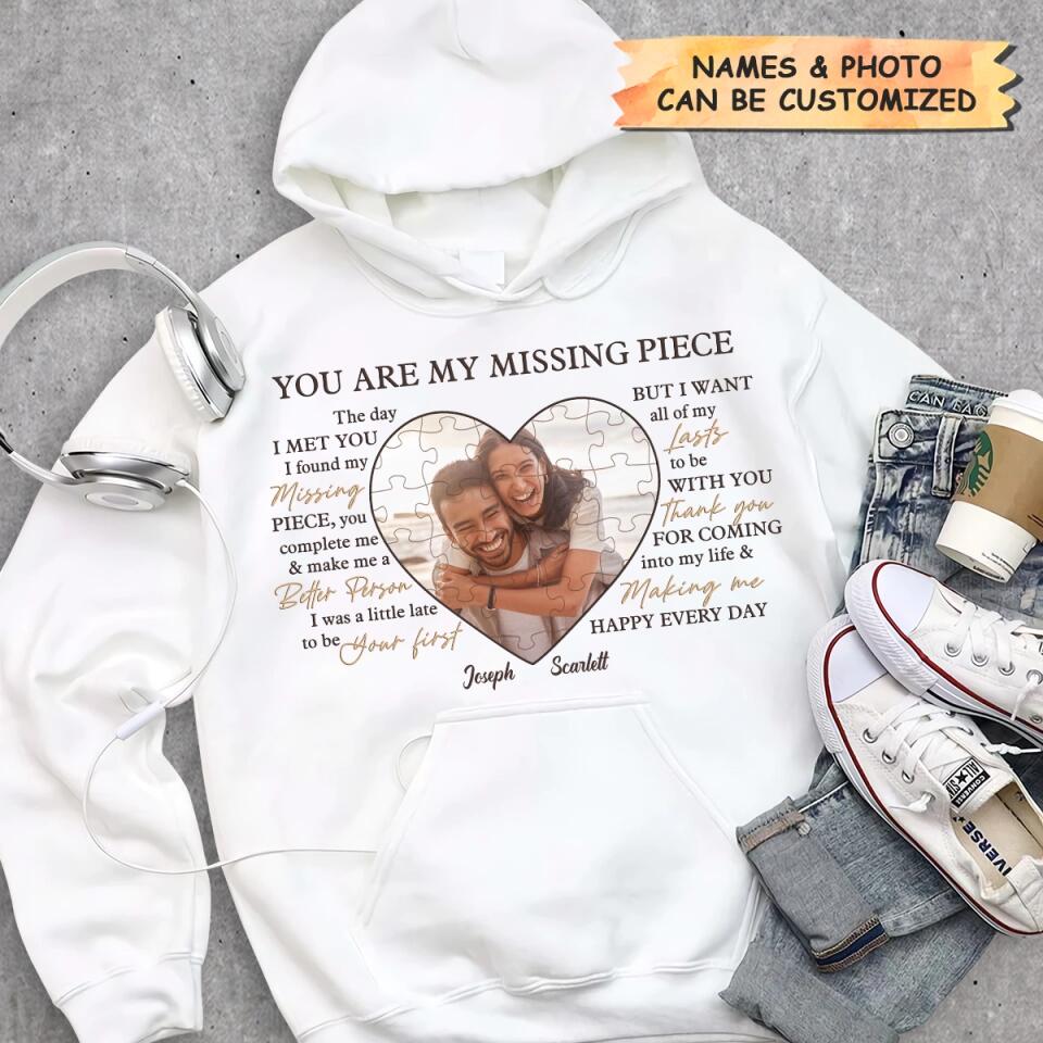 Personalized T-shirt - Gift For Couple - You Are My Missing Piece ARND037