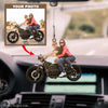 Personalized Car Hanging Ornament - Gift For Couple - Riding Partners For Life ARND037 AGCTD010