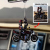 Personalized Car Hanging Ornament - Gift For Couple - Riding Partners For Life ARND037 AGCTD010