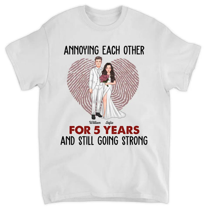 Personalized T-shirt - Gift For Couple - Annoying Each Other And Still Going Strong ARND037